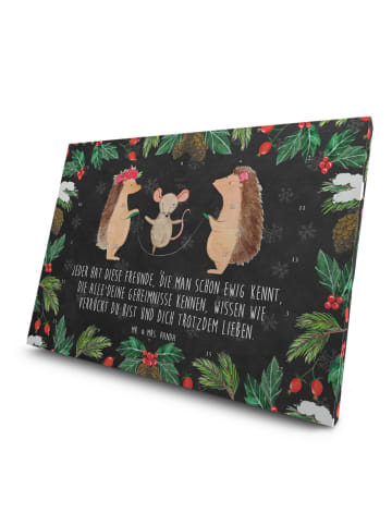 Mr. & Mrs. Panda Adventskalender Igel Seilhüpfen mit Spruch in Kreidetafel