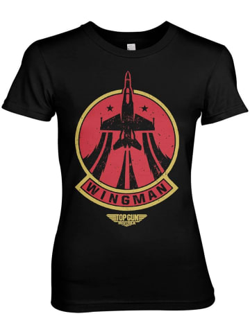 TOP GUN Shirt in Schwarz