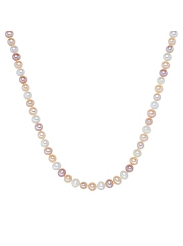 Valero Pearls Halskette Sterling Silber Süßwasser-Zuchtperle in multicolor