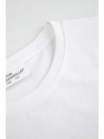 Coccodrillo T-shirt mit kurzen Ärmeln in weiß