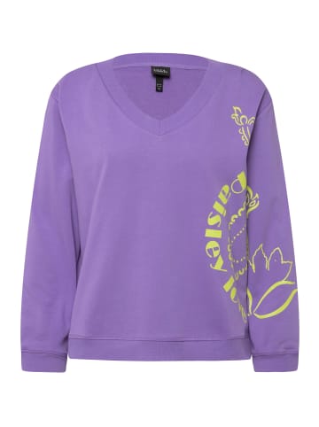 Ulla Popken Sweatshirt in blaues flieder