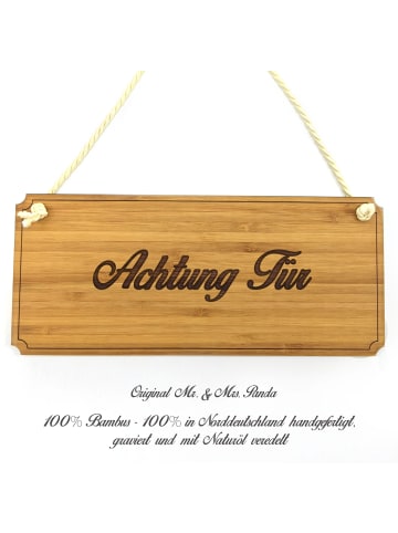 Mr. & Mrs. Panda Schild Achtung Tür mit Spruch in Keine Angabe