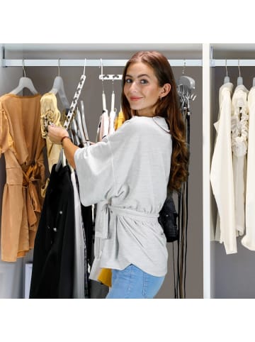 relaxdays 18x Raumsparbügel in Weiß