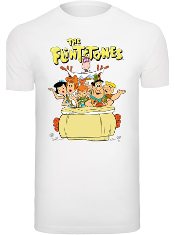 F4NT4STIC T-Shirt Die Familie Feuerstein The The Ride in weiß