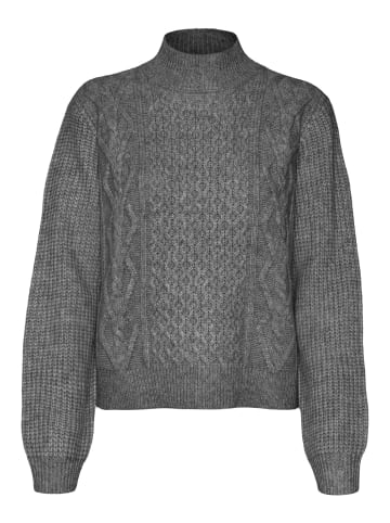 Vero Moda Strickpullover in Medium Grey Melange