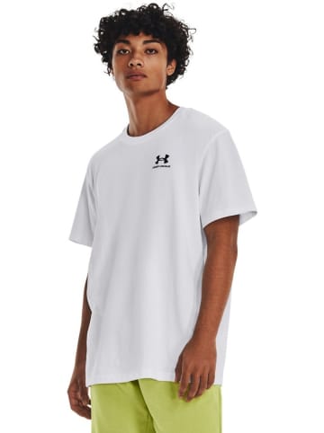 Under Armour T-Shirt "Heavyweight" in Weiß