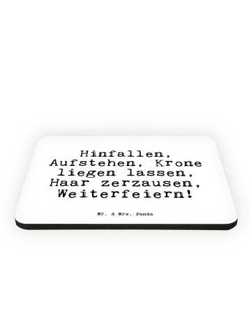 Mr. & Mrs. Panda Magnet Hinfallen, Aufstehen, Krone liegen... mi... in Weiß