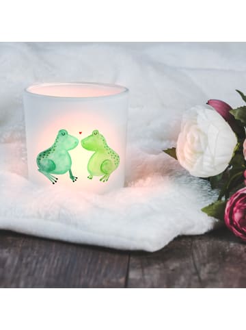 Mr. & Mrs. Panda Kerze Frosch Liebe ohne Spruch in Transparent
