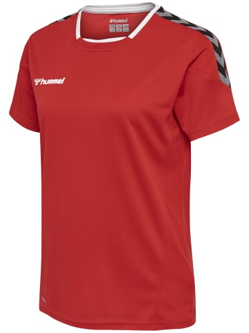 Hummel Hummel T-Shirt Hmlauthentic Multisport Damen Atmungsaktiv Schnelltrocknend in TRUE RED