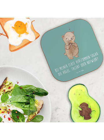 Mr. & Mrs. Panda Untersetzer für Gläser Besondere Flöte mit Spruch in Meeresbrise