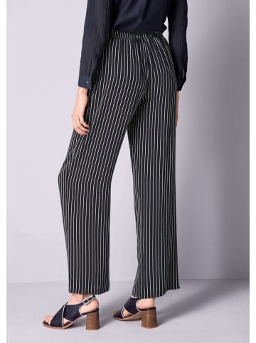 Alba Moda Wideleg Hose in Streifenoptik in marine