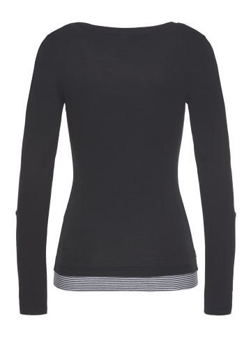 Kangaroos 2-in-1-Shirt in schwarz-weiß
