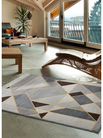 Atticgo Kurzflor-Teppich LEO in grau