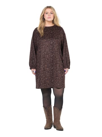 Studio Untold Jerseykleid in tiefes rehbraun
