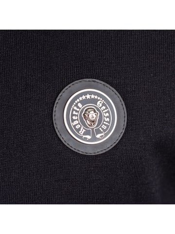 Roberto Geissini Luxury Strick T-Shirt Schwarz