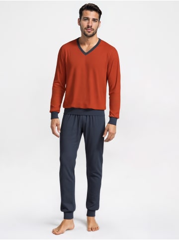 Calida Pyjama in rooibos red