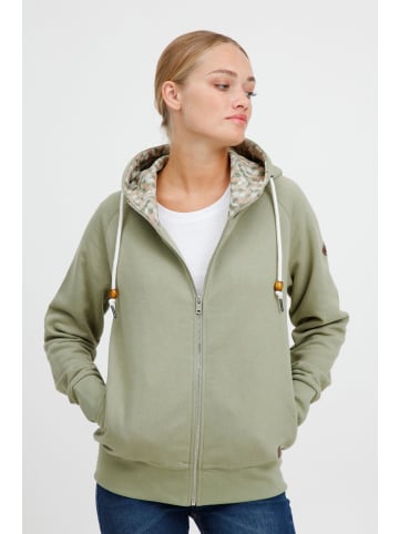 Oxmo Kapuzensweatjacke in grün