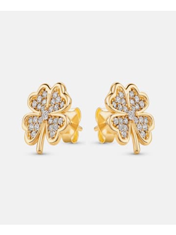Diamant L'éternel Ohrringe aus 585 Gelbgold