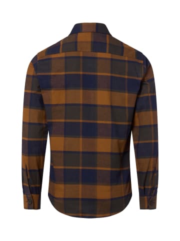 Nils Sundström Hemd in camel indigo - 0001