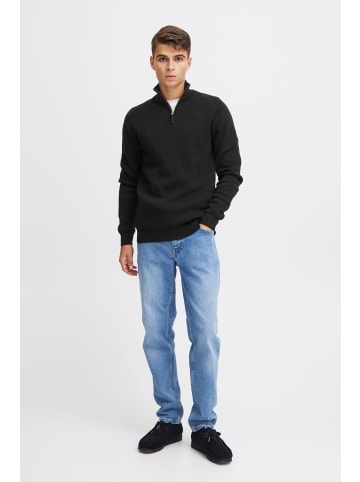 CASUAL FRIDAY Troyer CFKarl milano knit zipper in Schwarz