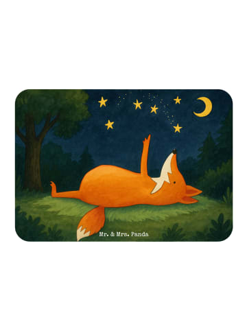 Mr. & Mrs. Panda Kühlschrankmagnet Fuchs Sterne Design ohne Spruch in Weiß