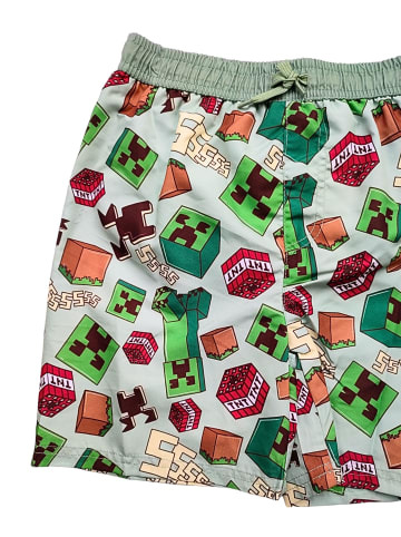 Minecraft Badeshorts Minecraft Creeper in Grün