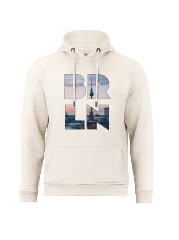 Cotton Prime® Hoodie Skyline Berlin - Weltenbummler Kollektion in Sand