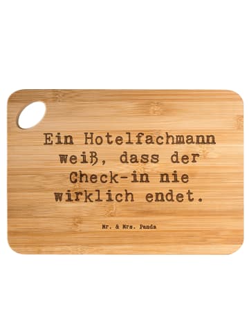 Mr. & Mrs. Panda Holzbrett Spruch Hotelfachmann Lebensweisheit m... in Braun