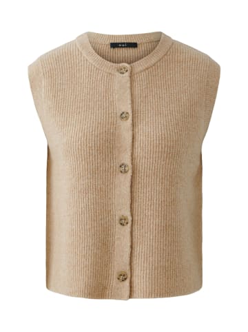 Oui Strickweste in beigemel