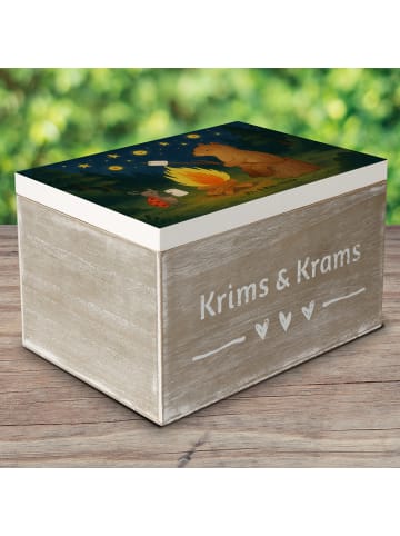 Mr. & Mrs. Panda Schatulle Bär & Marienkäfer Lagerfeuer Design o... in Weiß