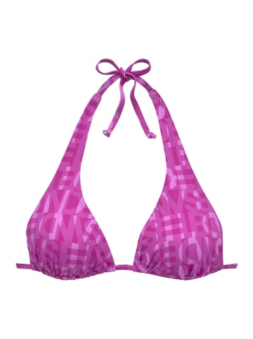 ELBSAND Triangel-Bikini-Top in fuchsia