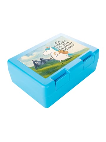 Mr. & Mrs. Panda Bentobox Einhorn Bergsteiger Design mit Spruch in Weiß