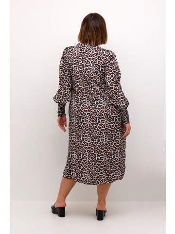 KAFFE curve Kleid KCdry in Feather Gray Leo Print