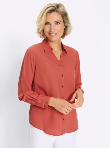 Sieh an! Langarmbluse in terra