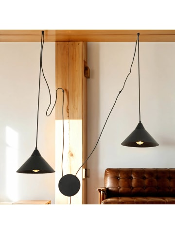 Licht-Erlebnisse Pendelleuchte (B)29 x (T)40 cm in SchwarzSchwarz