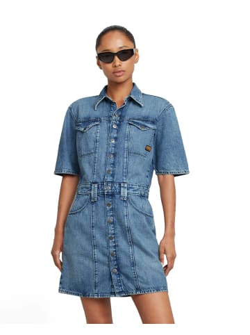 G-Star Raw Biker Kleid faded azura blue