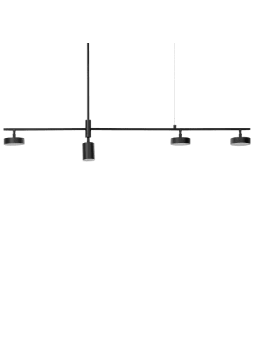 Beliani Pendelleuchten FOYLE in Schwarz - (W) 122 x (H) 69 x (L) 10 cm