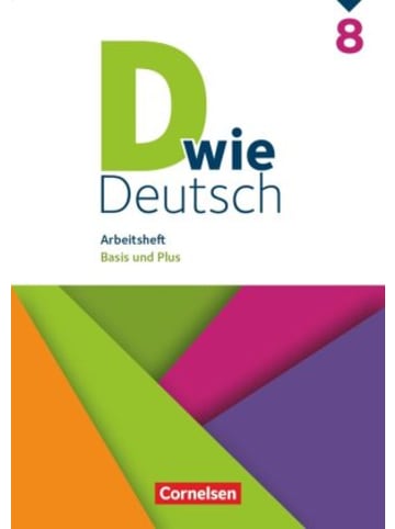 Cornelsen Verlag Buch - D wie Deutsch - Arbeitshefte - Basis und Plus - 8. Schuljahr