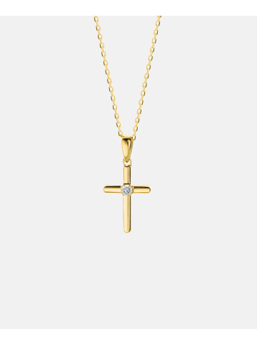 Diamant L'éternel Halskette aus 375 Gelbgold mit Diamant