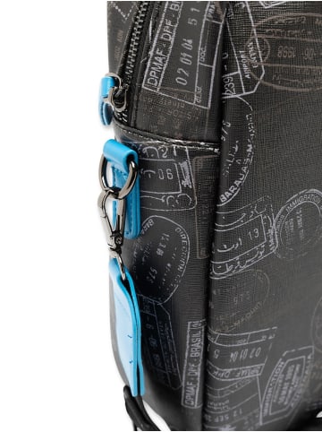 Alviero Martini Handtasche in BLACK AND BLUE