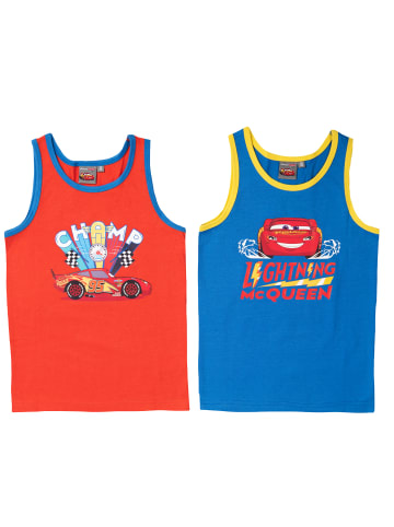 United Labels 2er Pack Disney Cars - Lightning McQueen Unterhemd in blau/rot