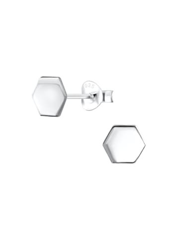 Alexander York Ohrstecker HEXAGON in 925 Sterling Silber, 2-tlg.