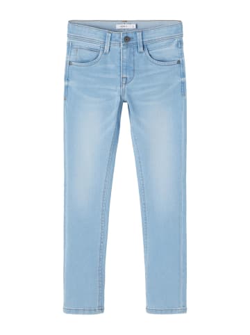 name it Jeans slim fit in light blue denim