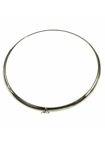 Schmuckador Halsreif Omega 3mm flach - 42cm 750 Weissgold in gold