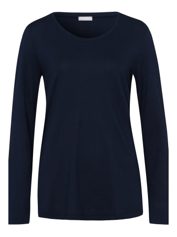 Hanro Longsleeve Sleep & Lounge in Dunkelblau