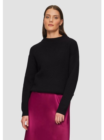 s.Oliver BLACK LABEL Strickpullover langarm in Schwarz