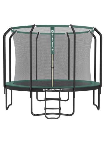 SONGMICS Gartentrampolin Saul in Grün - (H)256 x Ø305 cm
