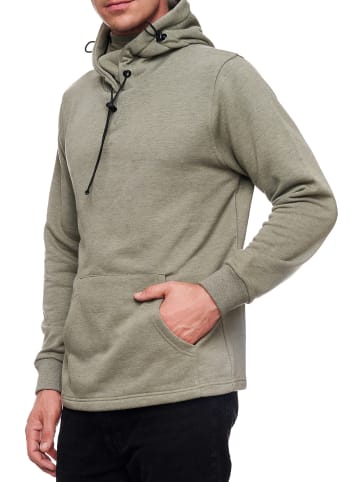 Rusty Neal Kapuzen-Sweatshirt mit Gesichtsbedeckung in Khaki