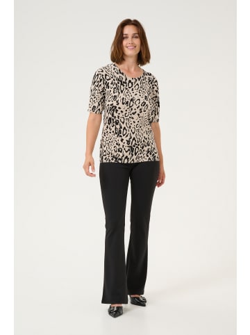 Kaffe Strickpullover KAliz in FeatherG./Black Leopard