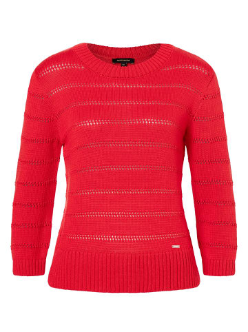 More & More Ajourpullover in soft red